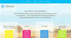 Desktop Screenshot of elementinsurancepartners.com